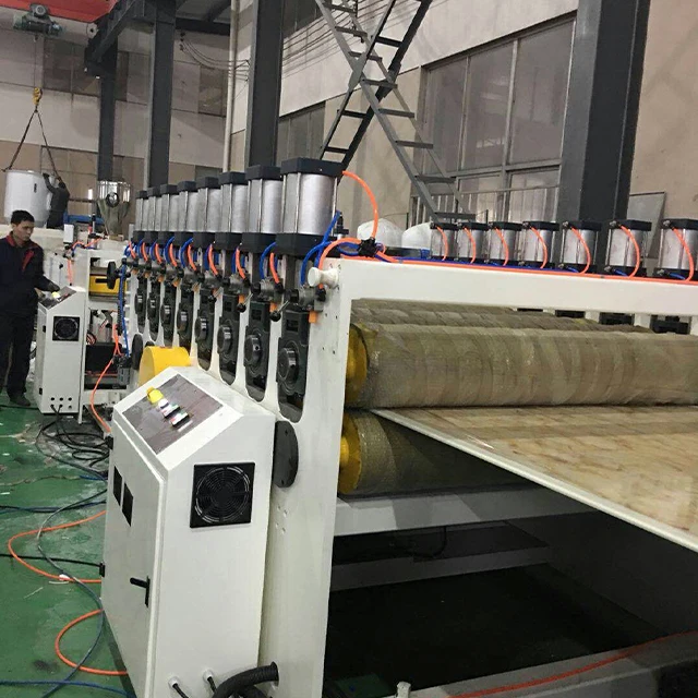 Wood Sawdust Sheets Board Making Machine Wpc Pet Pp Fluted Comugated Plastic Easy Operation Pvc Extrusion Machine PVC Powder