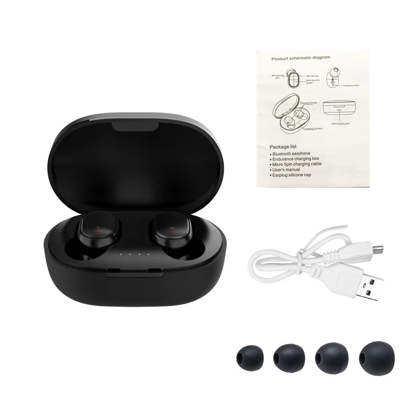 N stock fone de ouvido audifonos auriculares наушники tws беспроводные air dot airdots 2 3