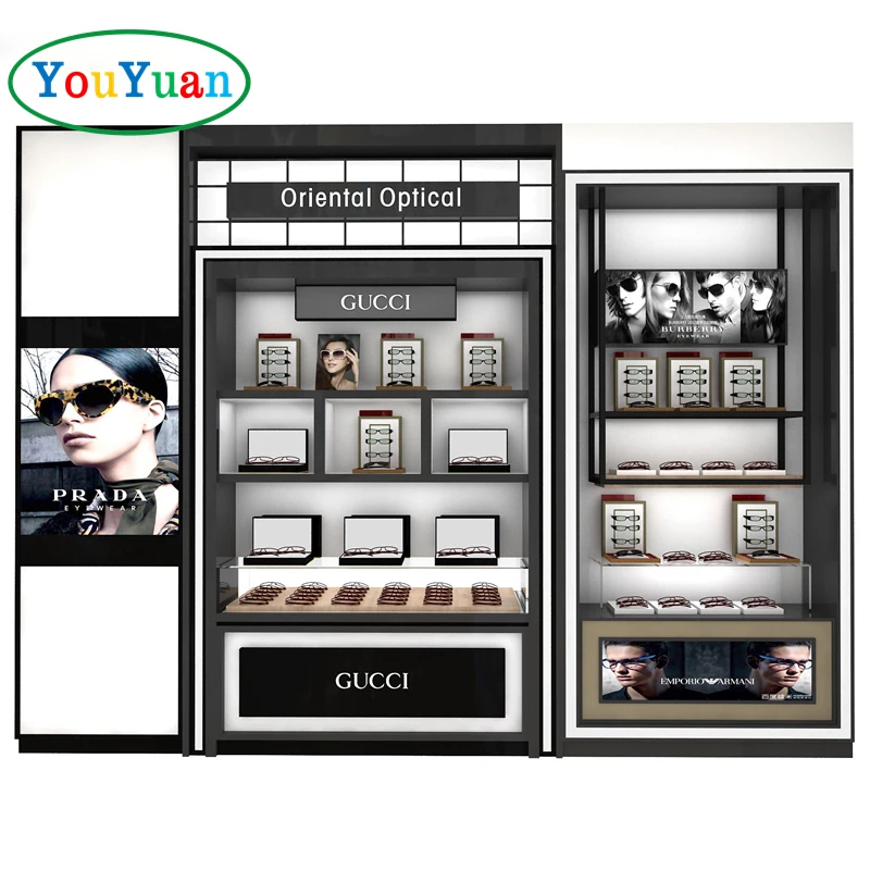 Optical showcase display cabinets sunglasses display case salon front desk with showcase optical shop counters