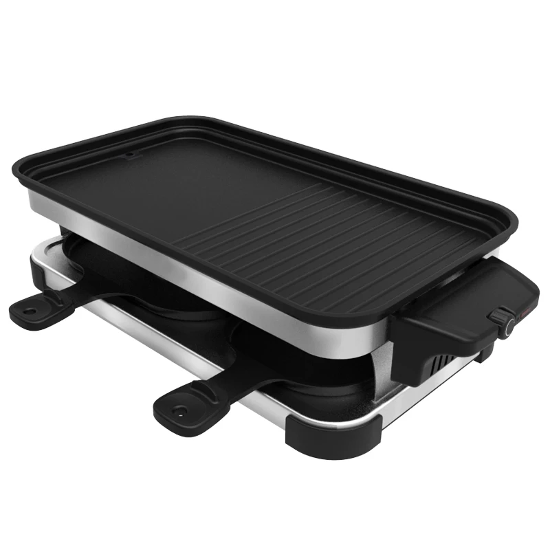 Golden supplier dismountable oil collector black multifunctional optional  accessory smokeless electric grill