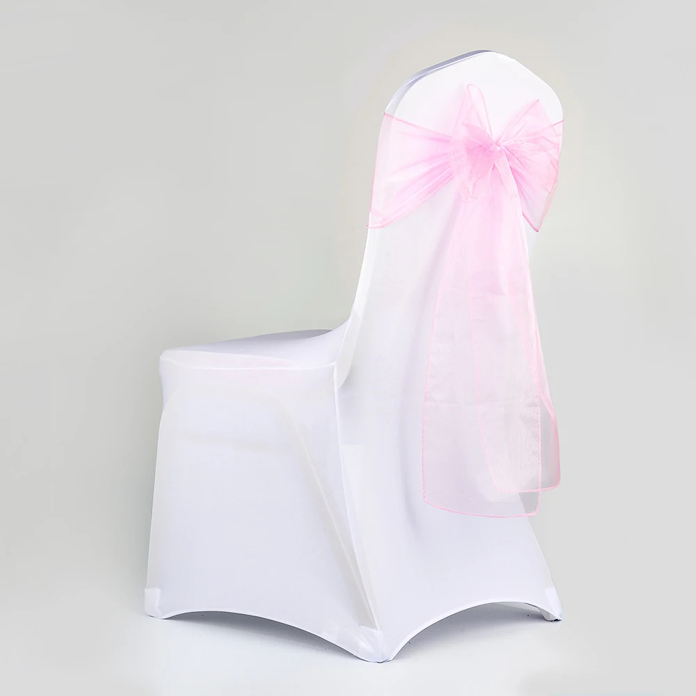 
Chair Sashes Bows hot pink chair sashes wedding decoration cheap chair cover sash 