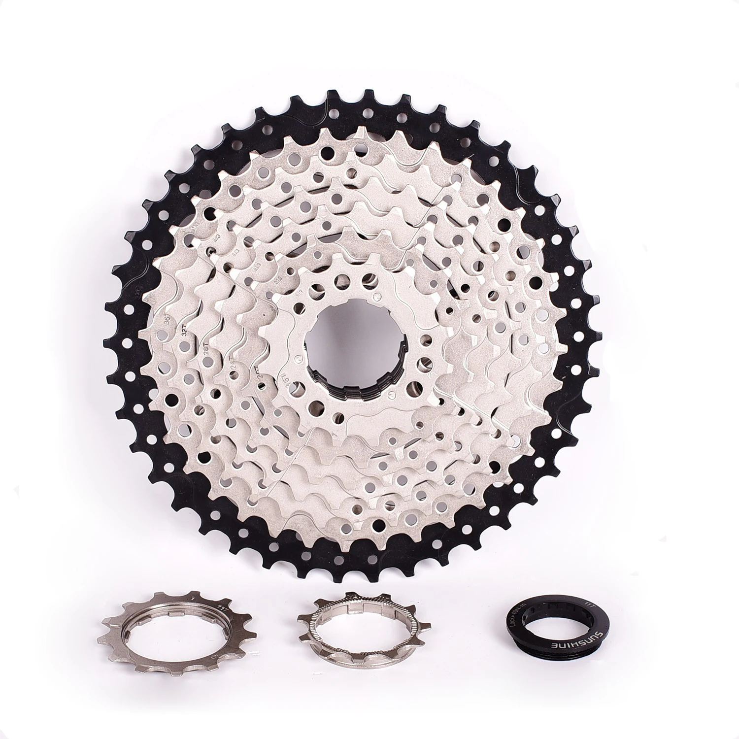 China bicycle accessories highway bicycle flywheel 9s flywheel high strength steel sprocket bike freewheel
