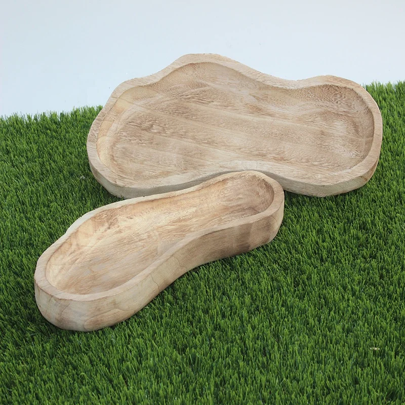 Professional Manufacturer Wood Craft Supplies Unfinished Wood Trays with DIY Logo
