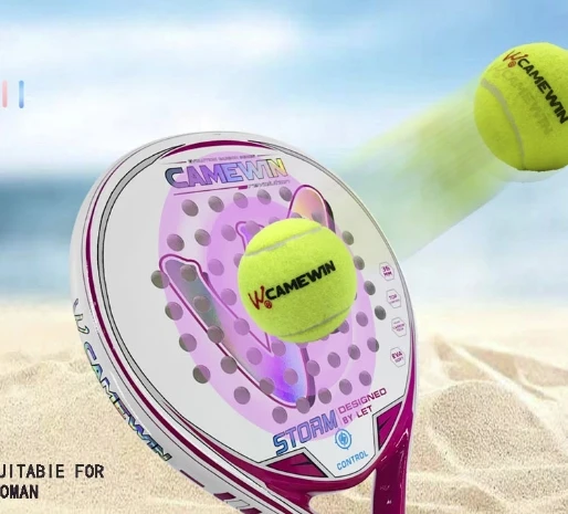 CAMEWIN Padel Balls Beach Tennis Racket 3k Orange Catch Padel Ground Pressurizer Professional With Elastic Racket Tennis Ball