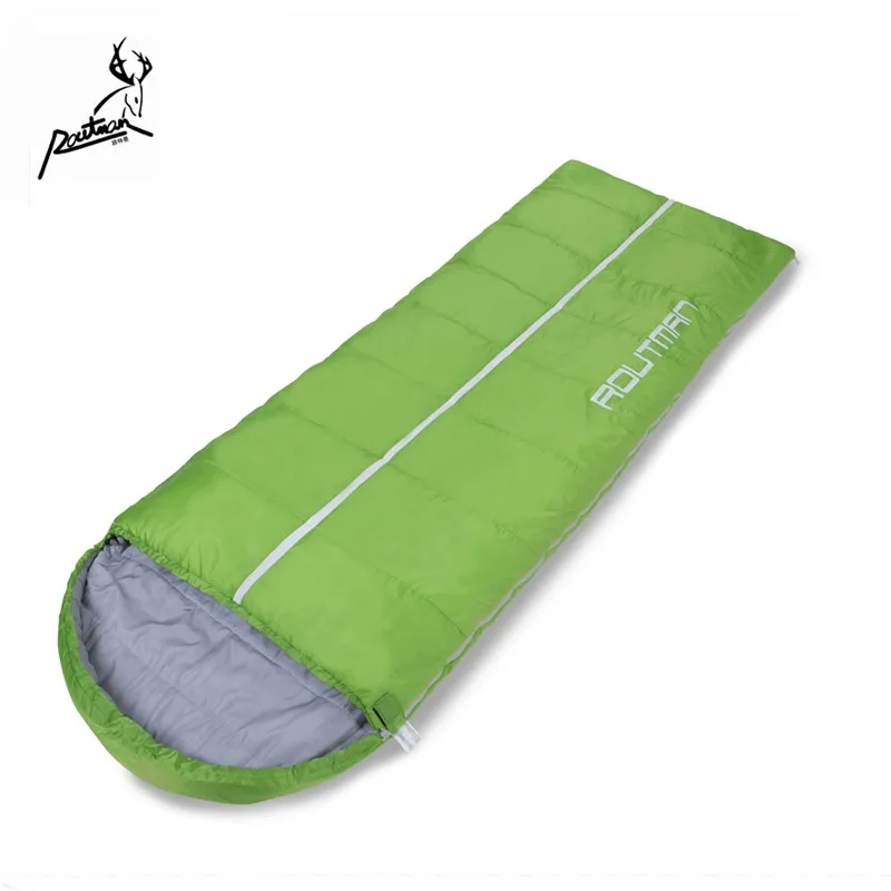 
OEM Logo and Weight Camping Equipment Jungle Tool Adult Travel Hiking Envelope Shape With Hat Sleeping Bag for Camping Outdoor 
