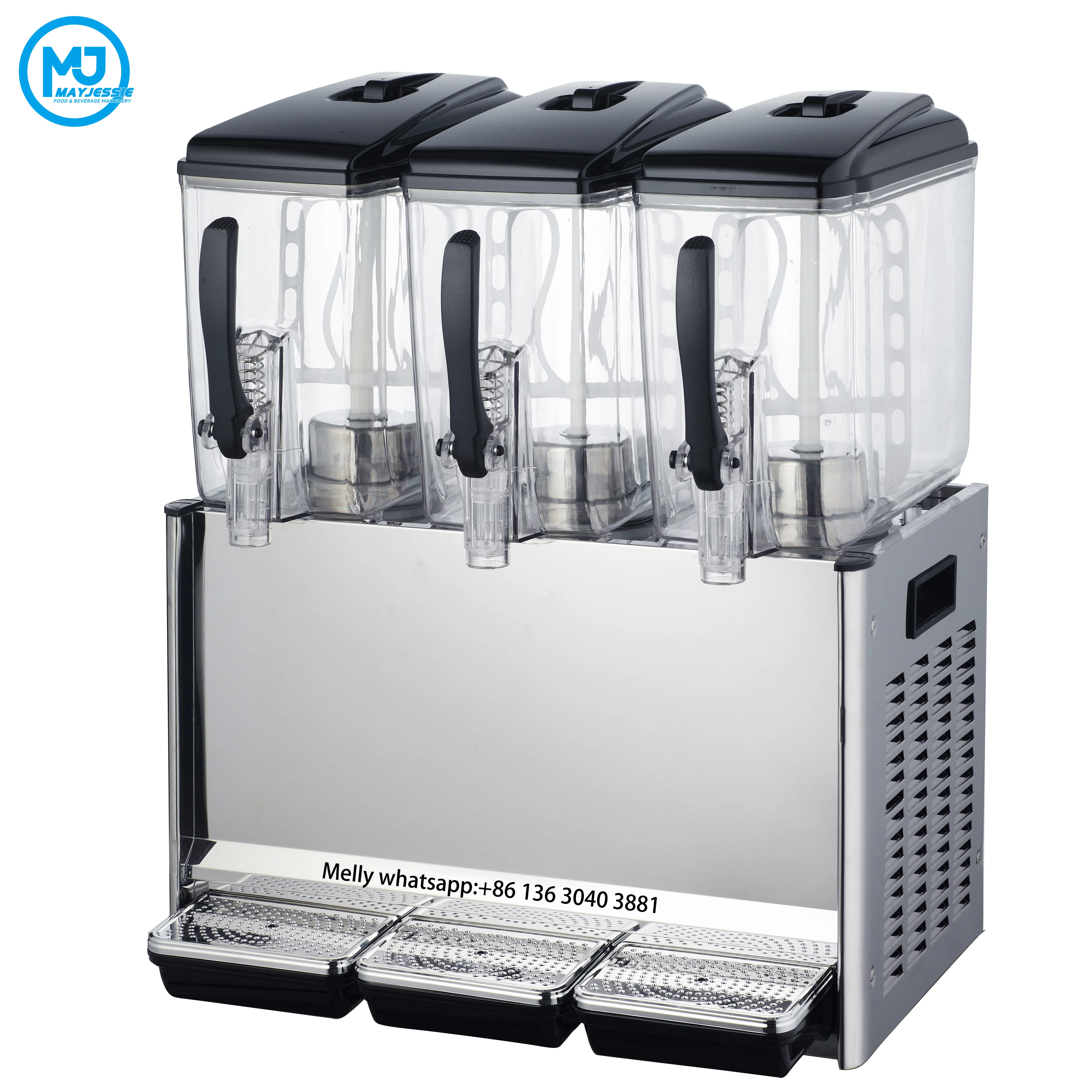 MAYJESSIE GLASSWARE Hot Selling 2L Blue Color Glass Juice Dispenser For Beverage Water Cold Drinks, Suqueira de vidro