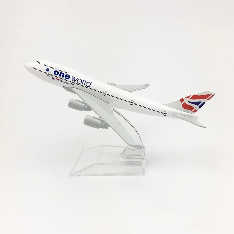 Gift Set Scale 1:400 16cm Boeing B747 One World Airline Aircraft Models Plane