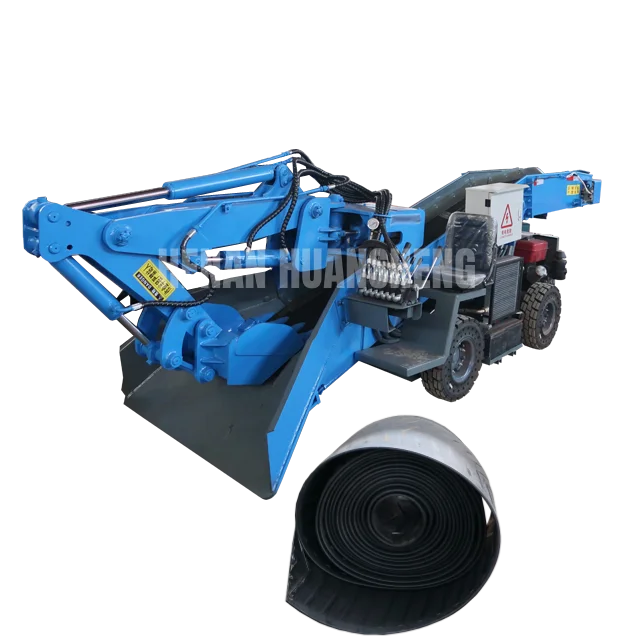 HuanSheng Brand Tire Mucking Loader Self-loading Wedge Rock Splitter Coal Muck Shovel Loader