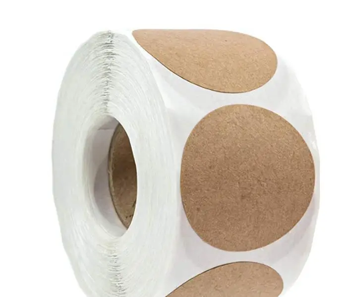 Quick design Custom Print Self Adhesive High Quality Adhesive Kraft Paper Handmade Craft Sticker Labels