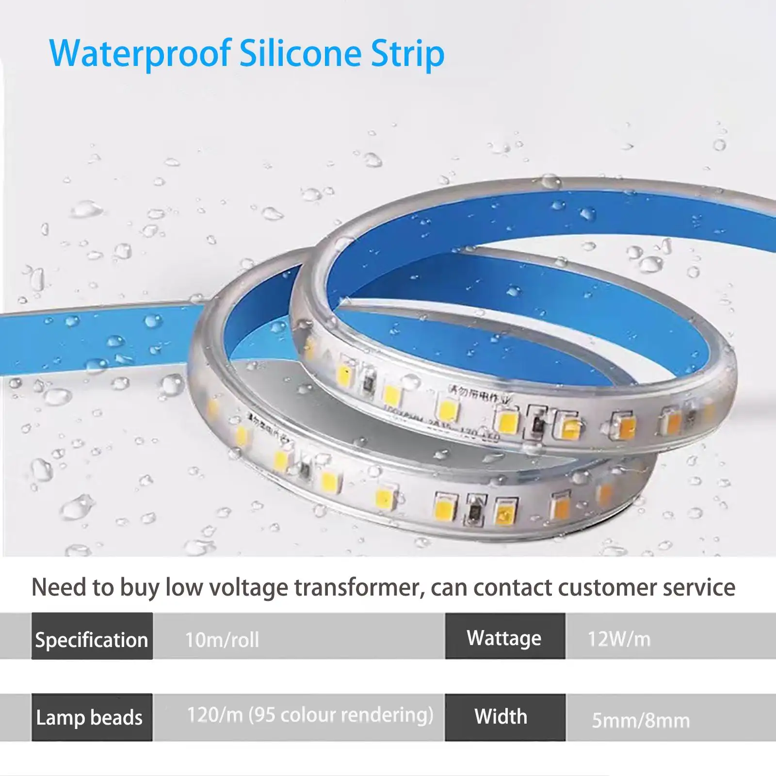 Full Spectrum Cob Chip Light Strip 12v24v Low Voltage Light Strip