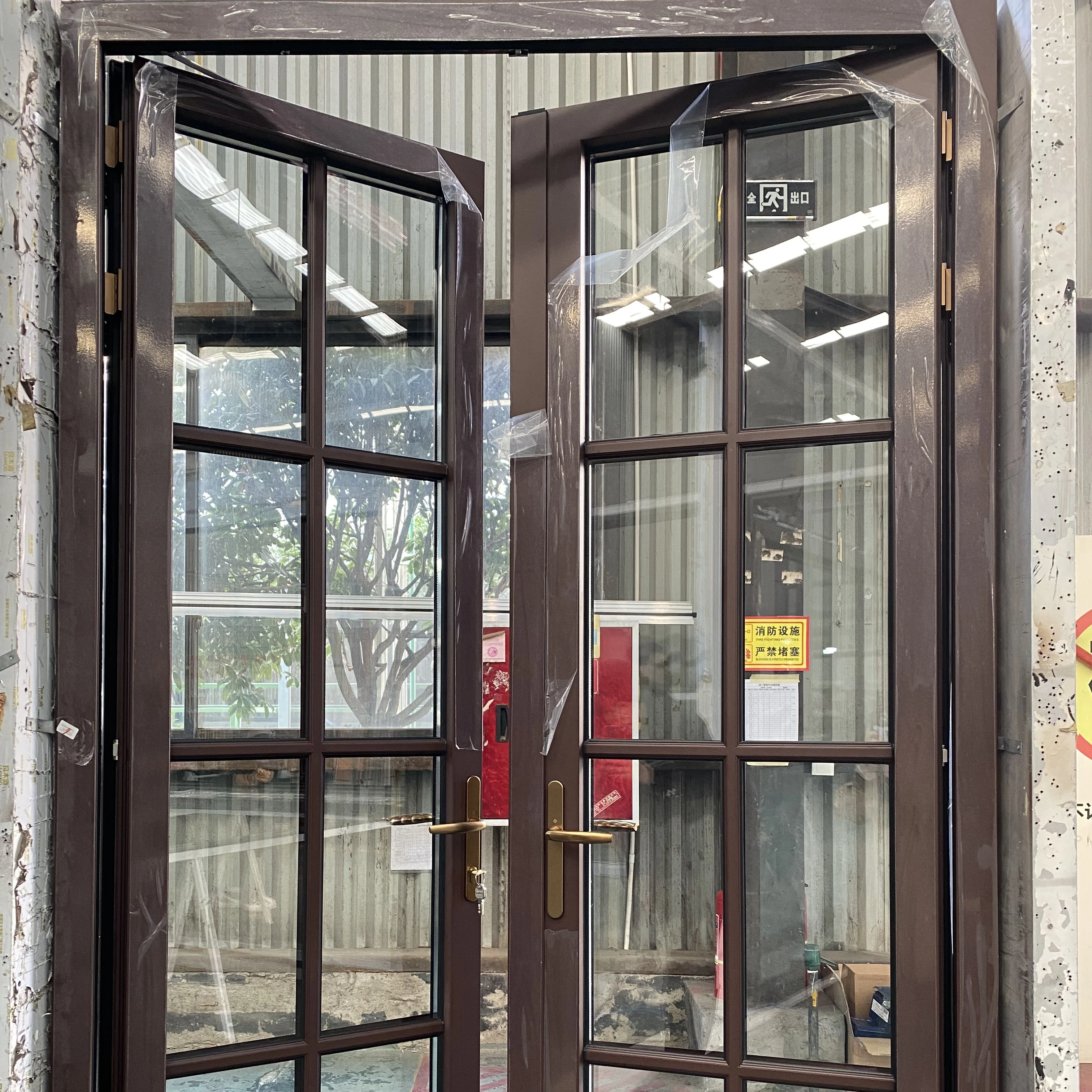 Soundproof Thermal Break French Patio Doors Grill Design Lowes Glass Exterior Swing