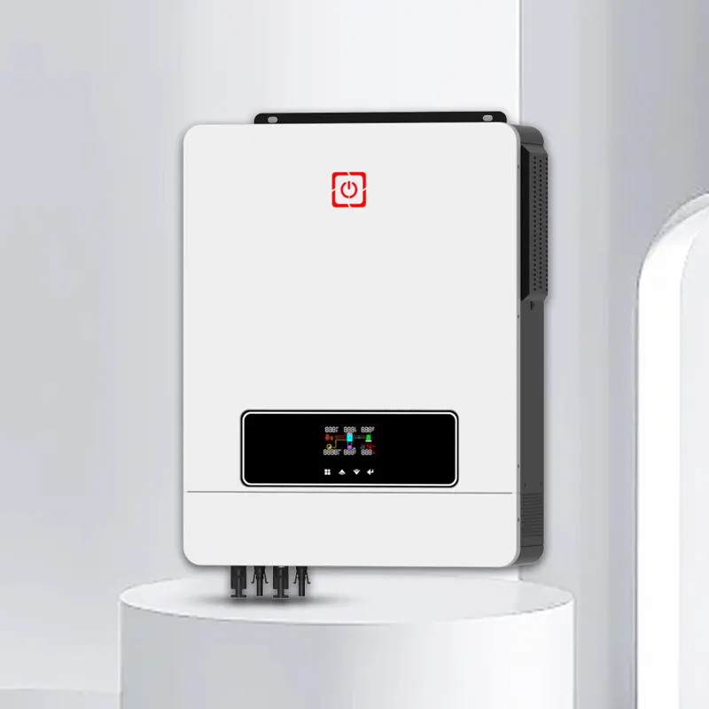 10.2KW Hybrid Solar Inverter 24V 48V 120A MPPT Pure Sine Wave Dual Output and PV Input With Lithium Battery