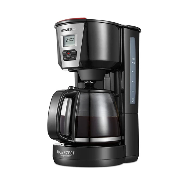 
 Homezest CM-332 1.25L программируемый ЖК-дисплей фильтр капельная кофемашина  
