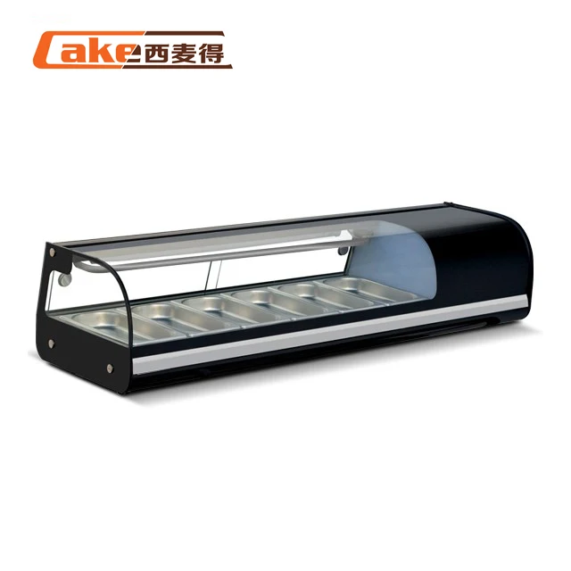 Ximaid  Sushi  Cutting Machine Display Counter Case Fridge Commercial Cake Cooler Sushi Case