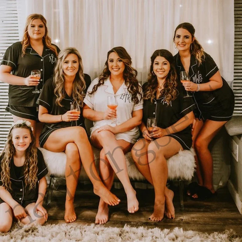 Factory Supplier Silk Pajama Set Women Short Sleeve Satin Pajamas