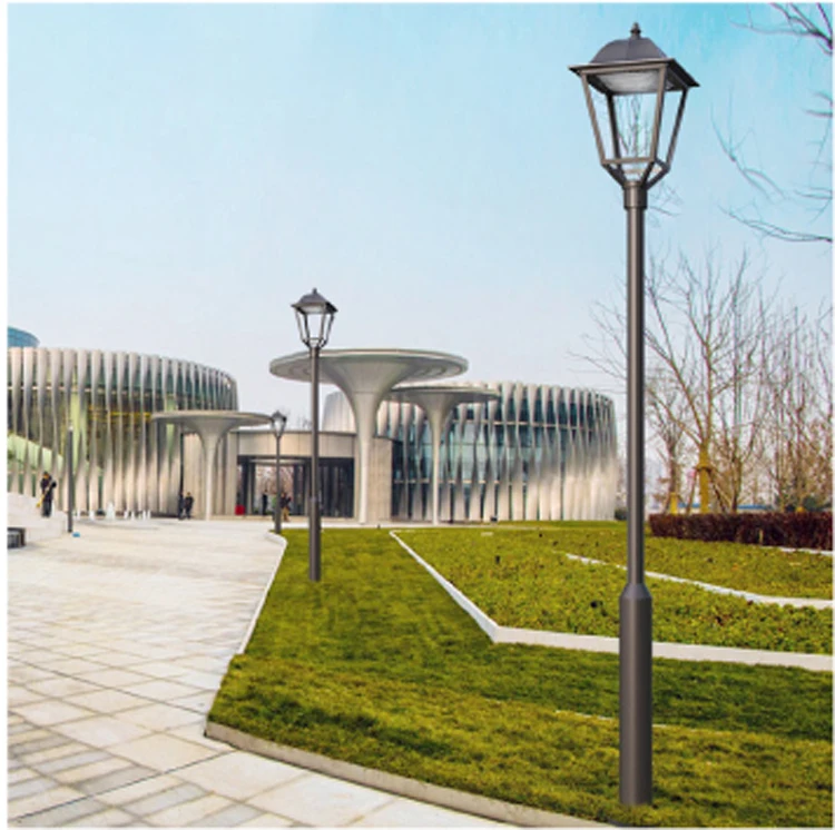 Space-shine Retro Courtyard Landscape Road Lights European Classic Single Head Garden Pathway Lamp Outdoor Led Garden Lighting