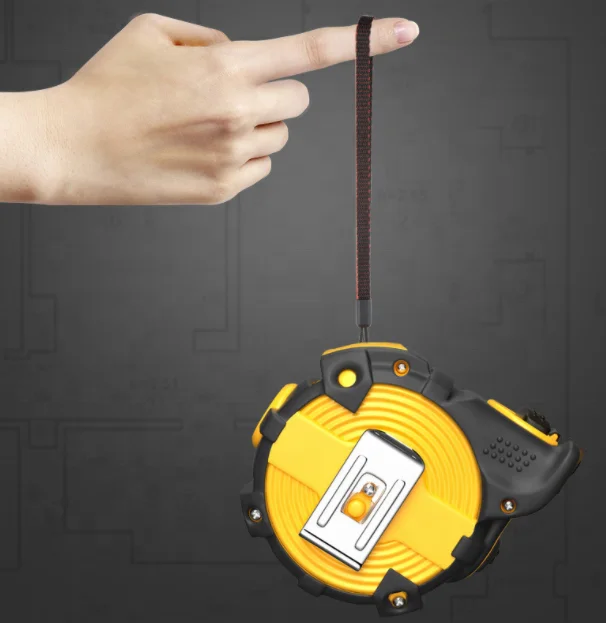 Best sell wear resistance customized measuring tool rubber coated magnetic hook auto-lock tape measure