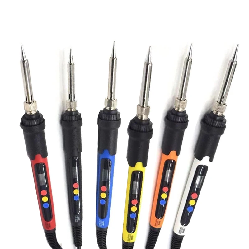 Best Price 60W 110V 220V Adjustable Temperature LCD Display Electric Soldering Iron  Repair welding tool
