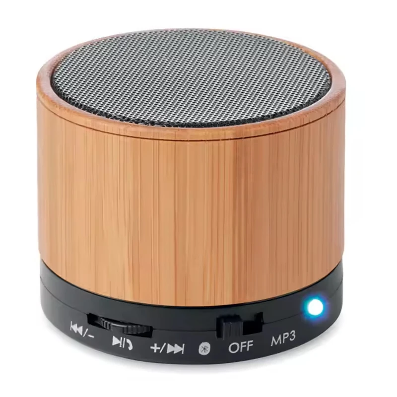 2024 Eco-friendly Wooden Speaker Wireless Mini Micro Speaker With TF Port Handfree Portable Custom Speakers