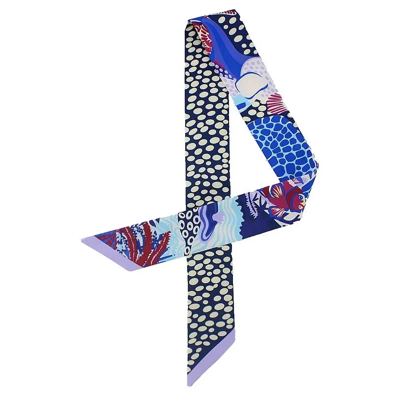 
New H Home Handbag Handle Silk Scarf Simulated with Small Ribbon Twin Narrow Point Small Ribbon 