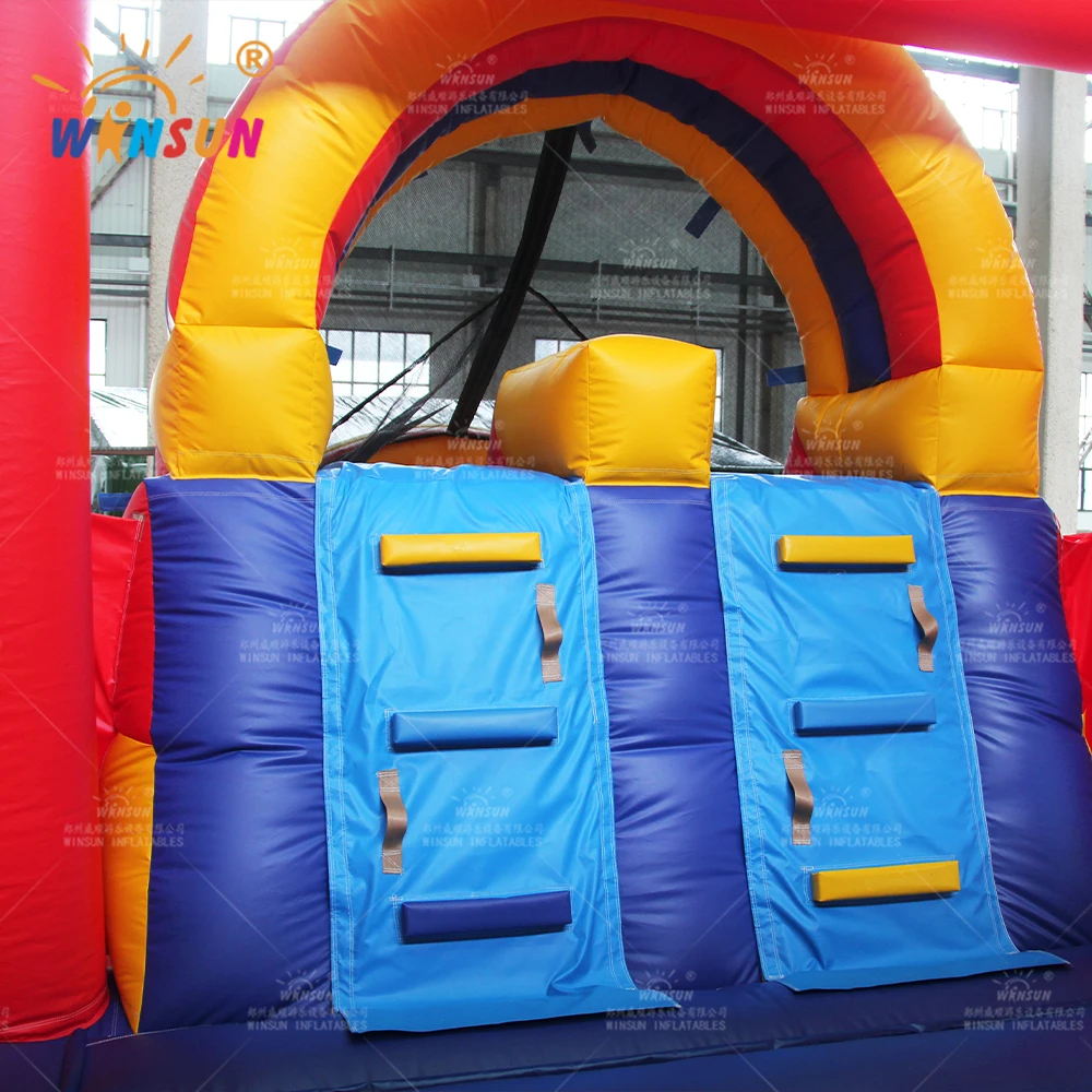 Commercial inflatable sport game interested interactive games Inflatable castle obstacle course for kids