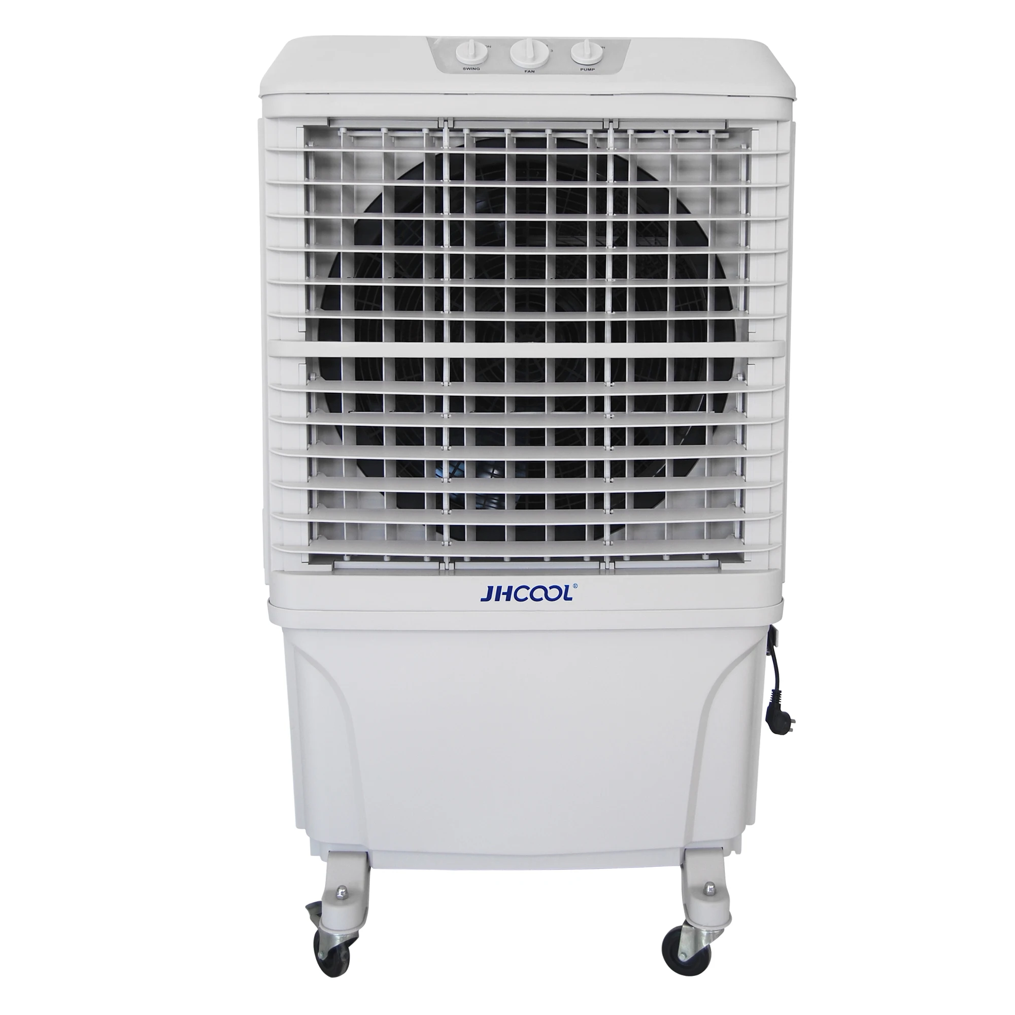 JHCOOL enfriador refroidisseur par evaporation Humidifier 8000cmh mobile Evaporative Air Cooler with 75L water tank