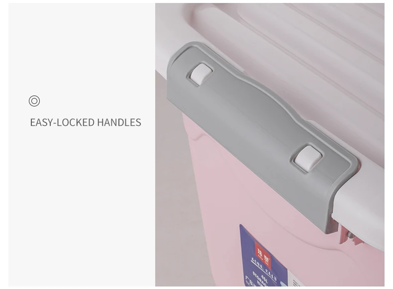 Furniture storage High quality material Large Laundry Clothes Transparent Plastic Storage Boxes for Household