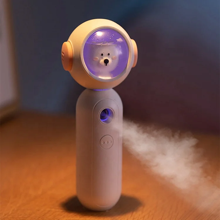 Nano Spray Hydrating Instrument Spraying Machine Negative Steaming Face Moisturizing Cute Bear Holding humidifier promotion gift