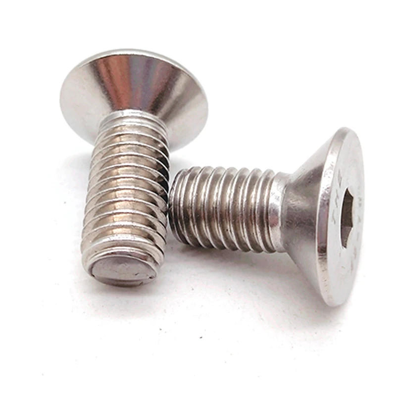 Stainless steel m7 m13 m15 high quality m6 x 25 hex hexagon socket flat countersunk head screw
