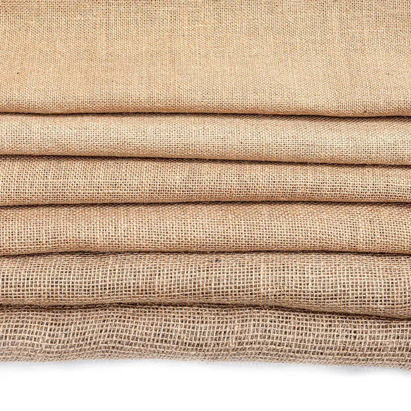 European Style Sustainable 100m Sackcloth Hessian Roll Natural Hemp Fabric