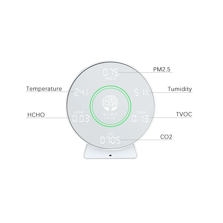  Home Table Swing WiFi Smart Measurement HCHO CO2 TVOC PM2.5 Air