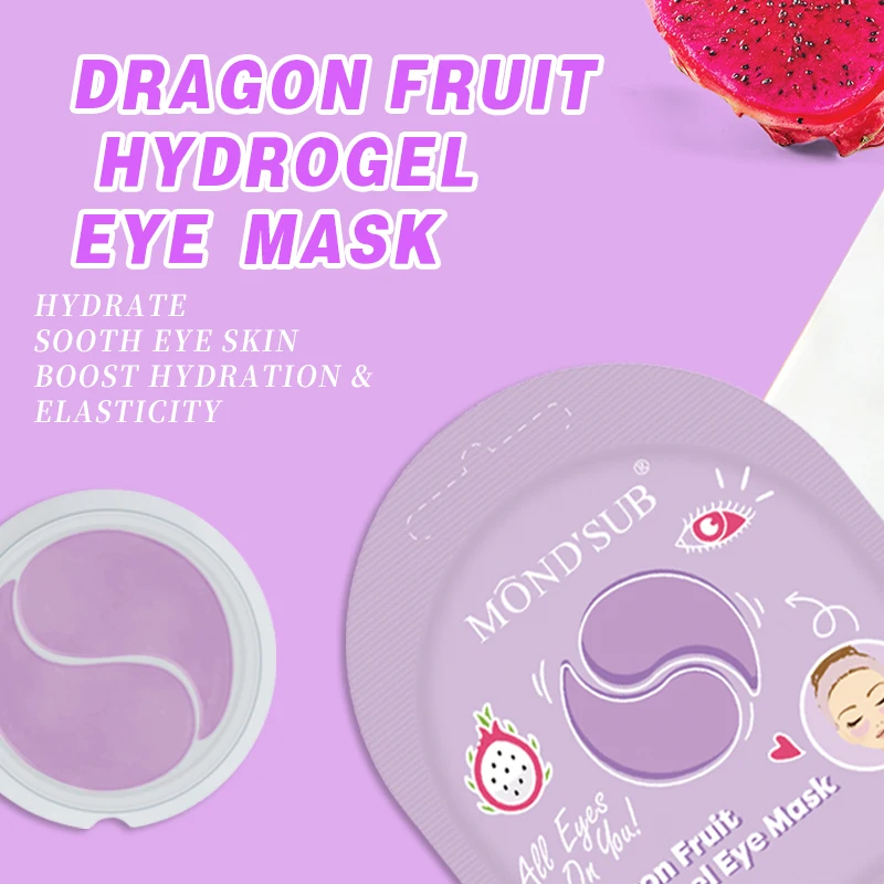 OEM Korean Anti Wrinkle Hydrogel Eye Mask Pufffy Gold Under Eye Patches Gel Dark Circle Disposable Dry Eye Mask Set