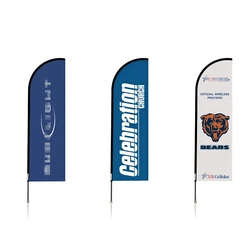 Advertising Exhibition Outdoor Event Feather Flag Teardrop Banner Flying Beach Flag Banner