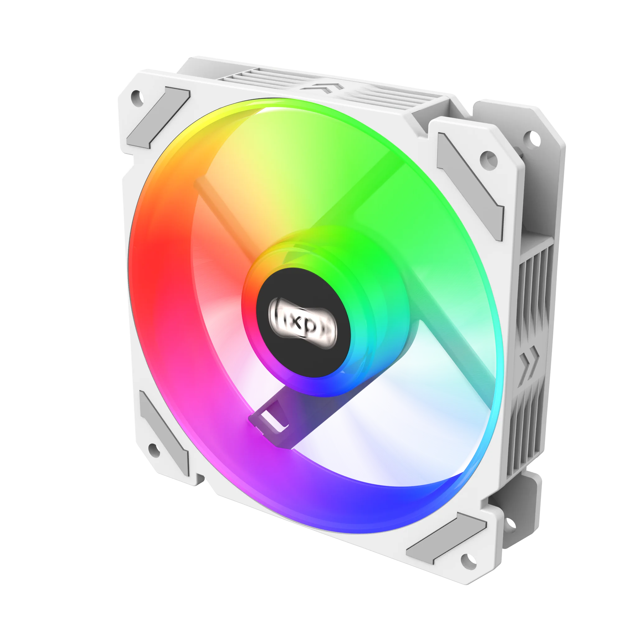 OEM Silent Moon F-M12 12CM White 4PIN Case fan PC Cooling Silent computer fan PUS Molex 4PIN Fixed color LED aperture Lighting