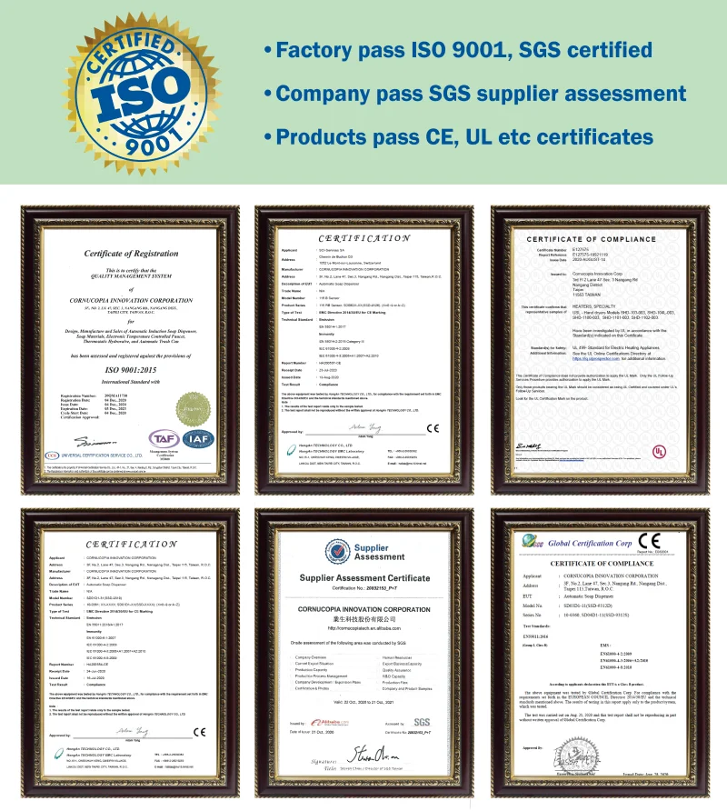 luxury IR sensor spray/drop type SUS 304 stainless steel touchless hand soap dispenser for public