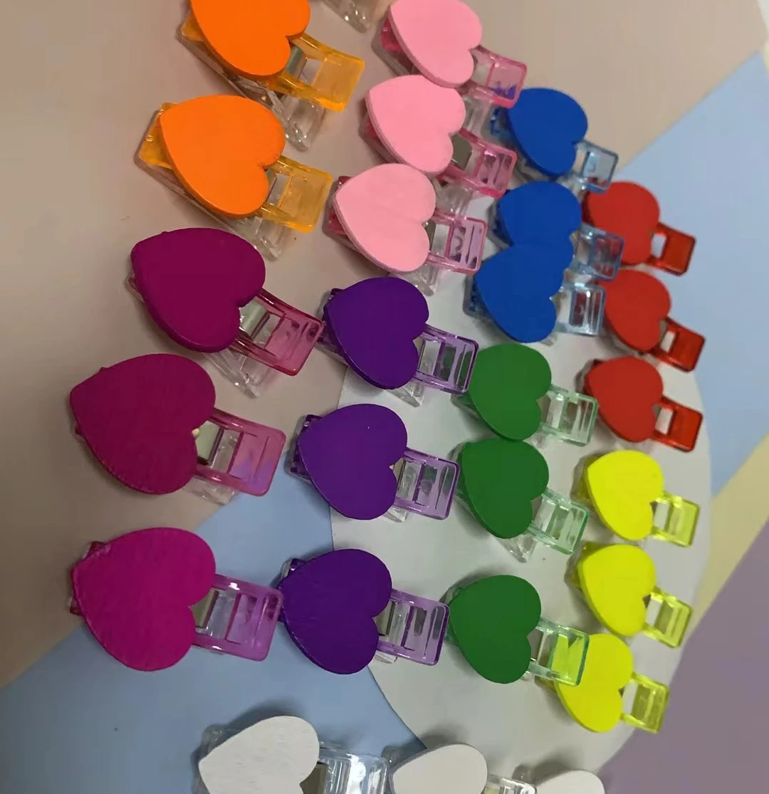 Heart Shape Sewing Clip Fabric Binding Wonder Sewing Quilt Binder Clips