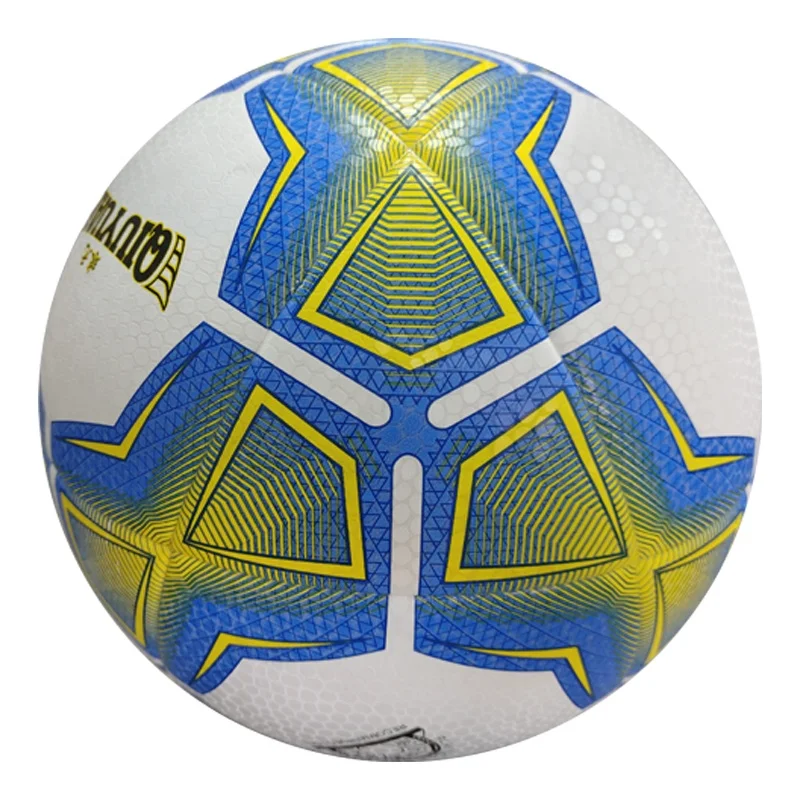NO. 5 pelota football thermal bonded waterproof real game sports soccer ball size 5 promotional PU TPU PVC rubber bladder soccer