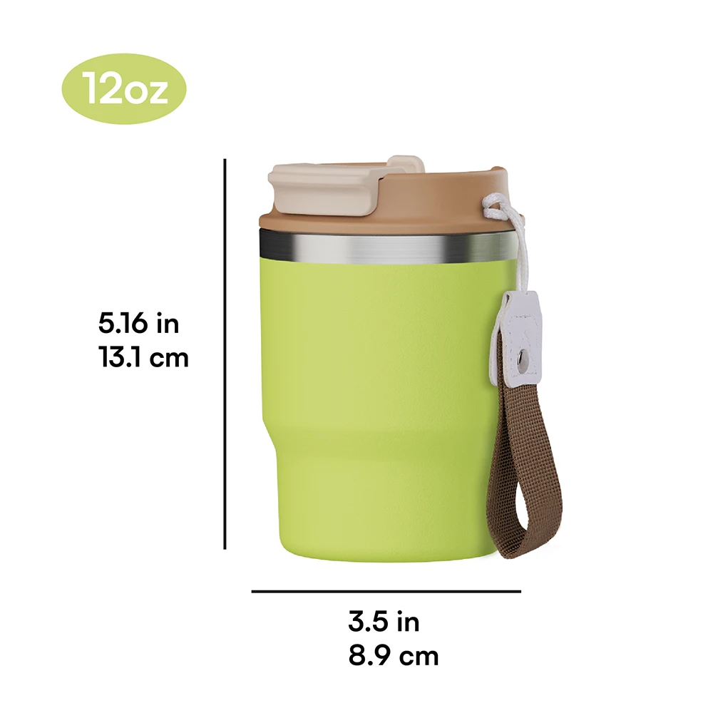 New design Stainless Steel coffee mug 2 IN 1 Lids  Food grade  insulated coffee tumbler double wall