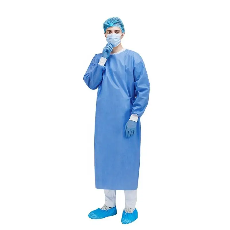 Protective Waterproof Isollation Gown Standard Surgical Sterile Level 2 1 Disposable Protective Medic Gown Hospital
