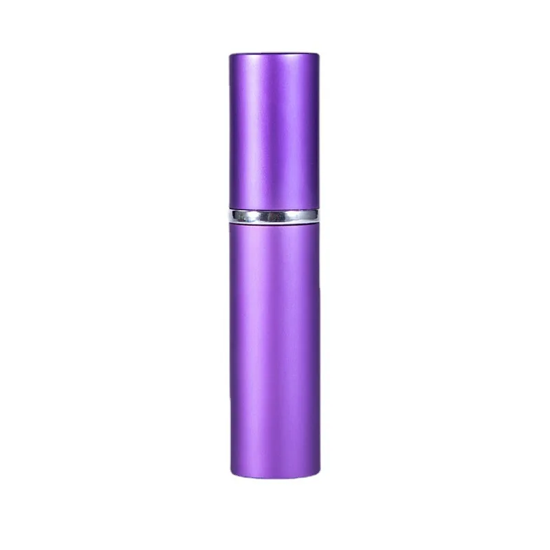 2022 travel portable aluminum tube perfume glass bottle 10ml spray empty essential oil spray bottle