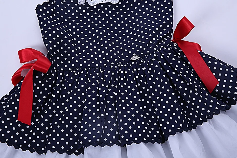 OEM Pettigirl children boutique clothes good time usa soft cotton print dress