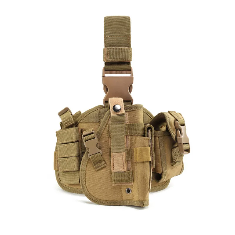 Six Colors Outdoor Custom Waterproof Pocket Black Camouflage Cheap Motorcycle Cell Phone Molle Tactical Belt Leg Pouch Bag