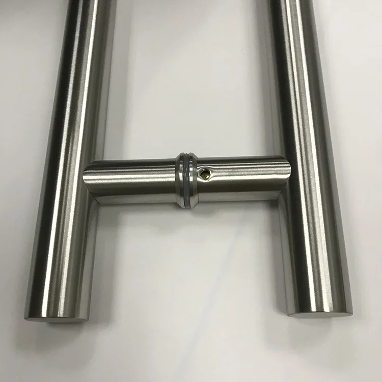new modern Rose Gold High Quality H Type Stainless Steel Tube Shower Pull Handle for glass door
