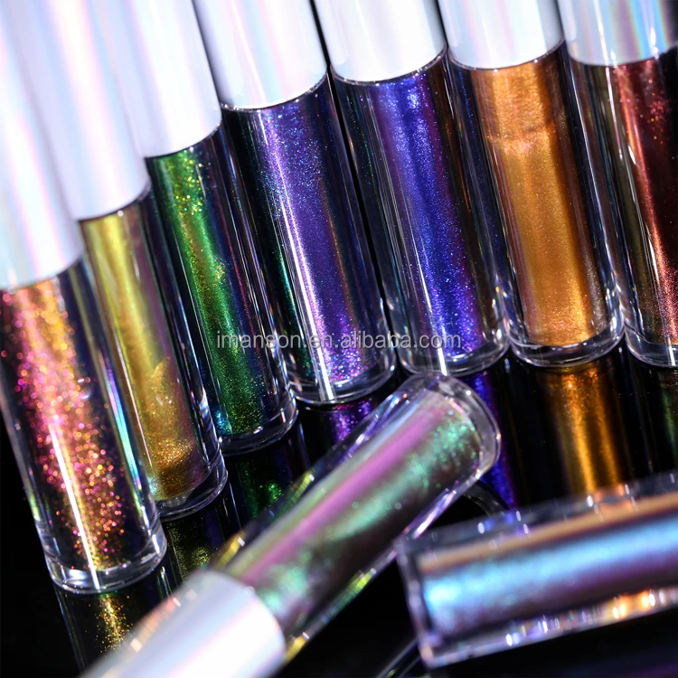 2024 новая трендовая Косметическая подводка для глаз с логотипом на заказ 19 видов цветов цветная изменяющая Цвет жидкая подводка-Хамелеон многохромная