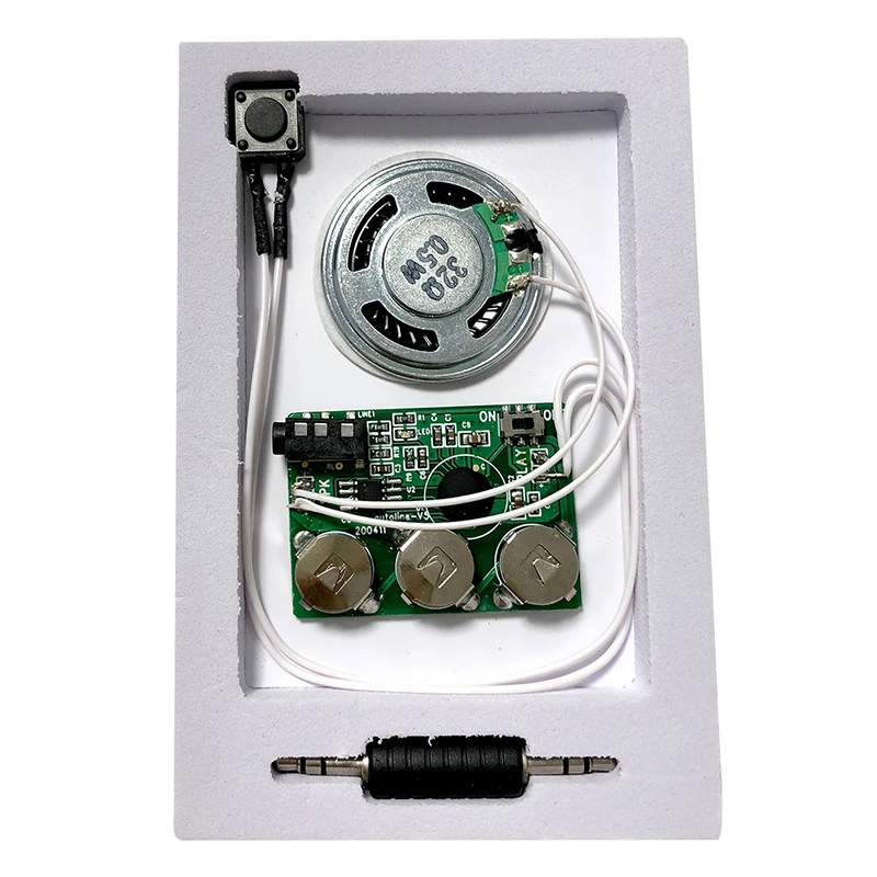 Sound Chips Manufacturer Custom Christmas Greeting Card Sound Module MP3 Sound Chip for Gift Box Insert Pizza Box Promotion