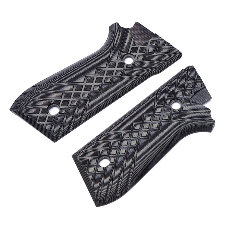 
Taurus PT92 G10 Gun grips for PT-99/PT-92/PT-100/PT-101, Crosshatch texture 