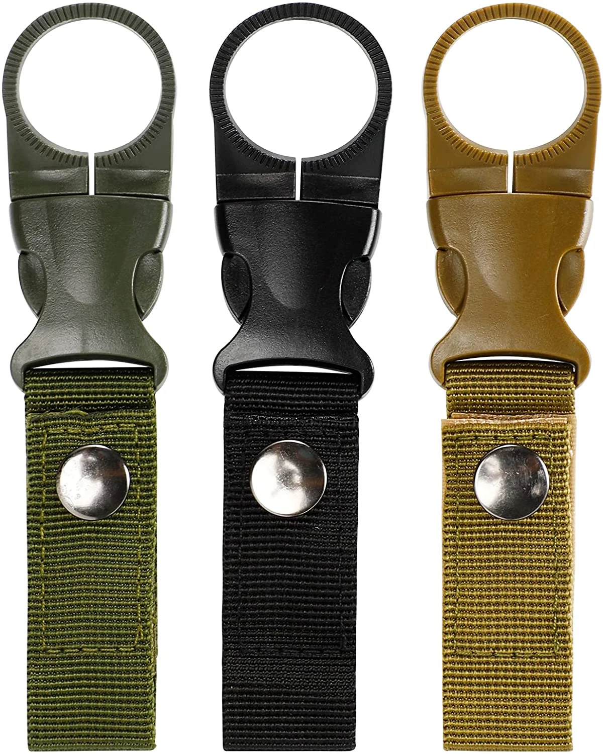 Hot Sale Military Nylon Clips Outdoor EDC Tactical Keychain Molle Webbing Backpack Clip Carabiner Buckle Hook