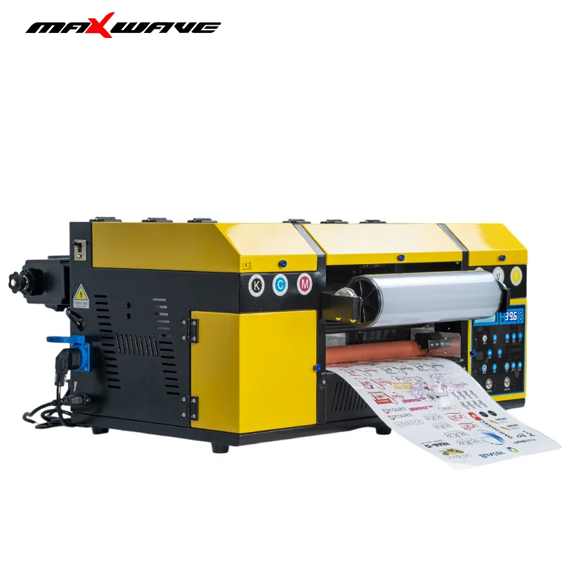 MAXWAVE A3 uv dtf printer with laminator Roll to Roll UV DTF Printing Printer Wholesale Price 2 in 1 Combo Set UV DTF Printer