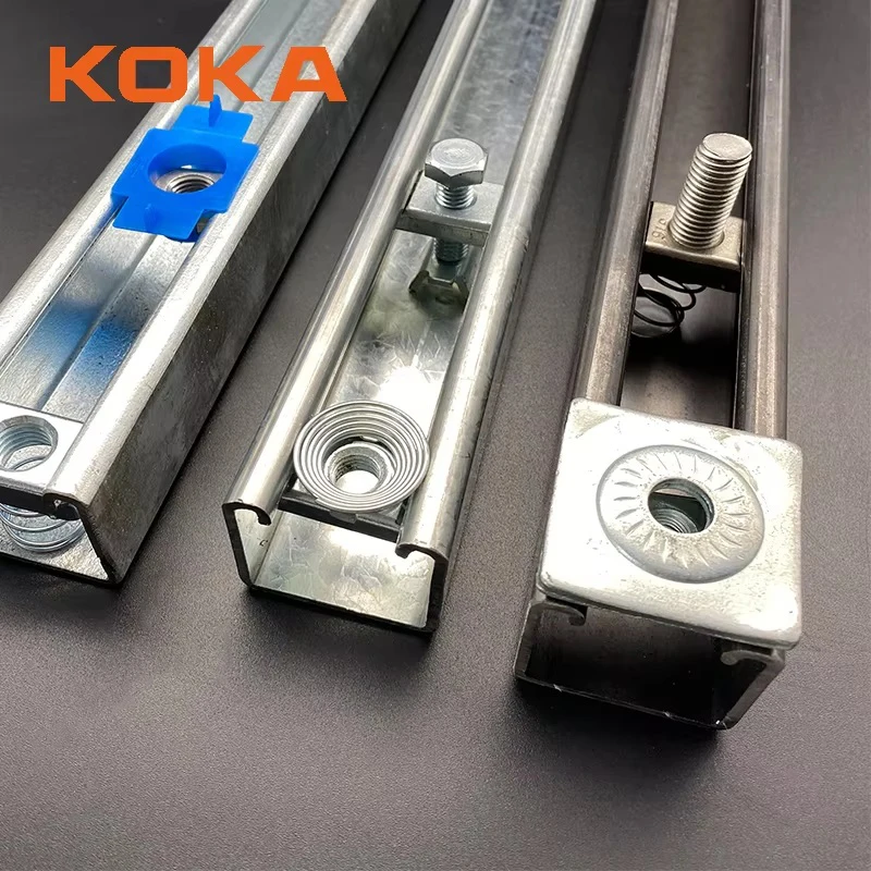 Hot Sale Heavy Duty M8 M10 Unistrut Spring Nut Hot Dip Galvanized Combo Nut with Washer