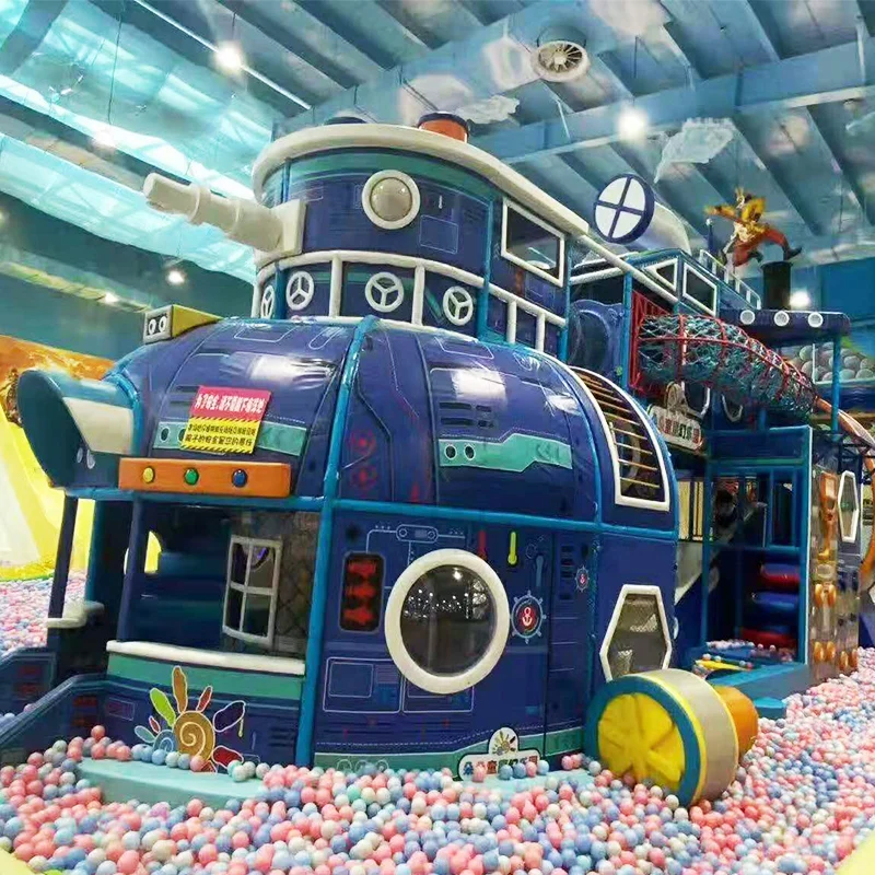 
Nannan toddler indoor business park big slide ballpit plastic princess play area castle playground entertainment equipment set 